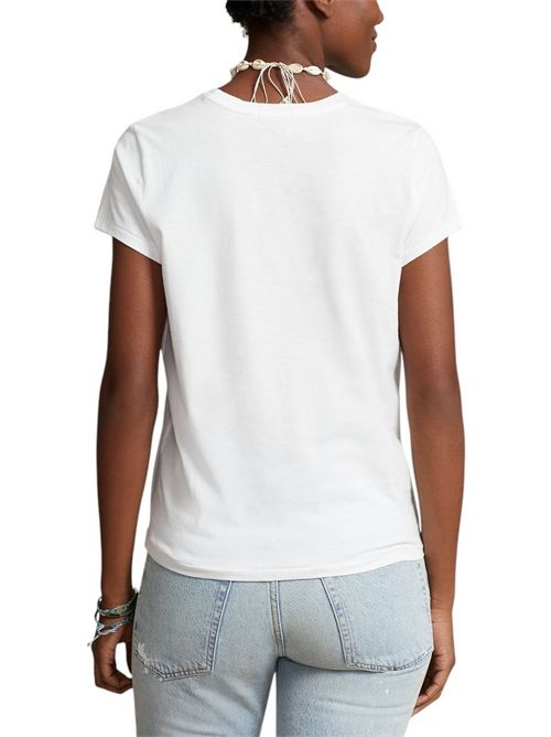 t-shirt donna bianco mezza manica Ralph Lauren | 211898698005